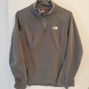 The North Face Women's Gray Fleece Pullover -Medium-